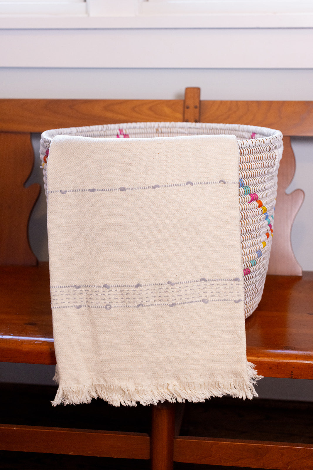 Linen Accented Throw