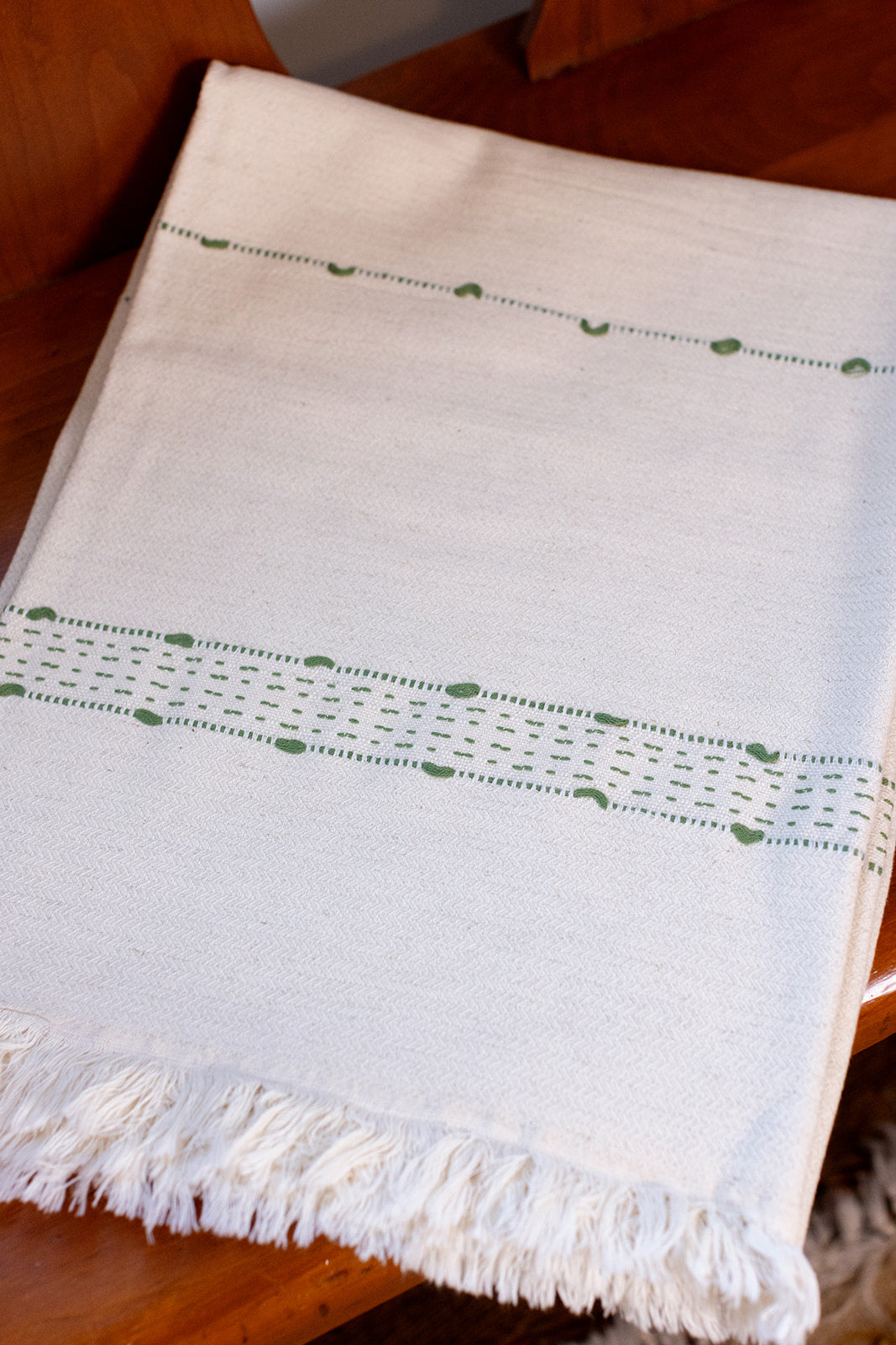 Linen Accented Throw