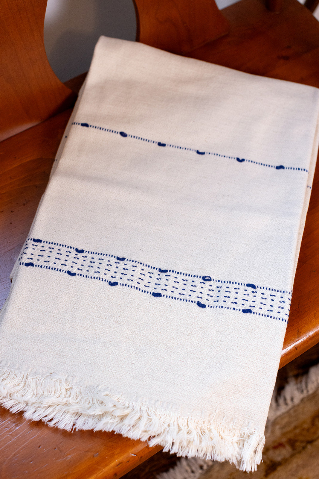 Linen Accented Throw
