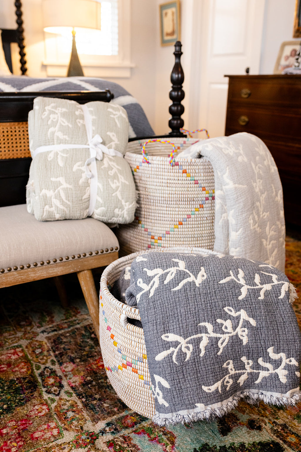 Quilted Grapevine Blanket